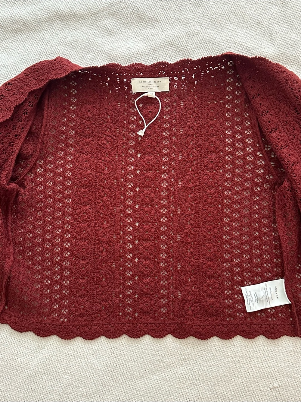 Rare! Discontinued! Sezane NOELIE CARDIGAN - Picture 4 of 12
